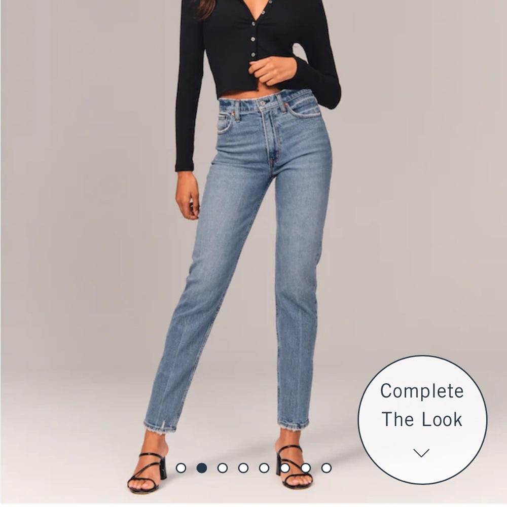 Abercrombie & Fitch ultra high rise mom jeans
